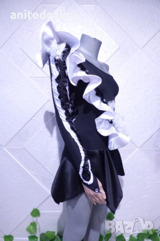 Детска рокля за латино танци в черно и бяло, снимка 4 - Детски рокли и поли - 38925800