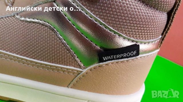 Английски детски кецове-непромокаеми H&M, снимка 4 - Детски маратонки - 35873331