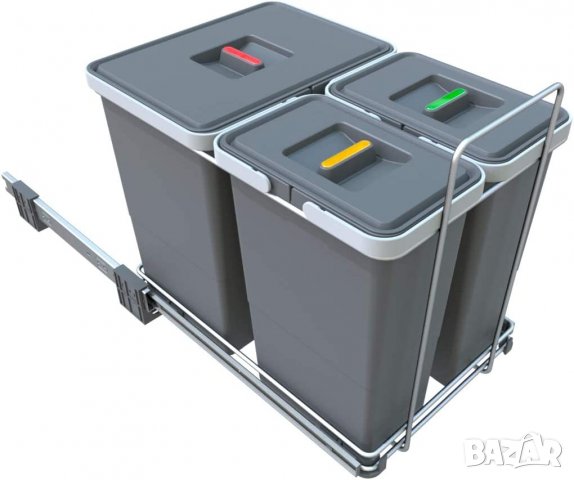 ELLETIPI Ecofil PF01 34B1 Кош за разделяне на отпадъци, разтегателен за основа, пластмаса и метал, снимка 2 - Други стоки за дома - 39965671