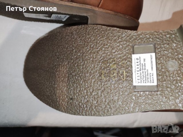 Удобни и стилни мъжки боти от естествена кожа Paul Vesterbro №42, снимка 10 - Мъжки боти - 40499987