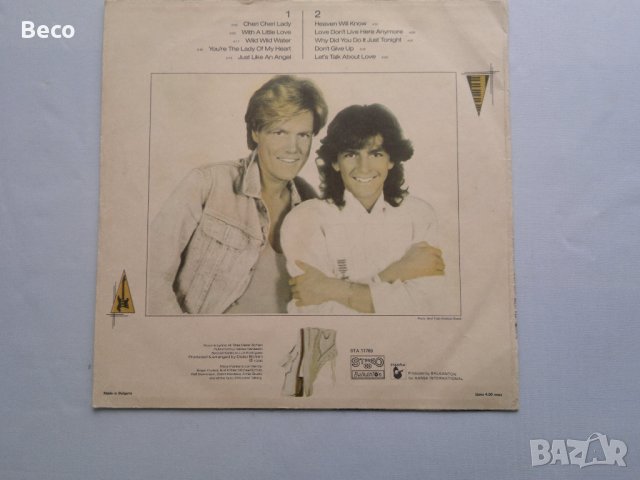 грамофонна плоча MODERN TALKING  BTA 11769, снимка 2 - Грамофонни плочи - 40072655