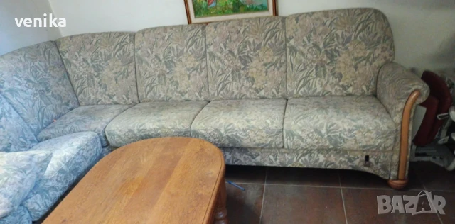 Голям ъглов диван , снимка 2 - Дивани и мека мебел - 51358151