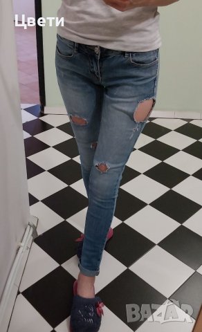 Накъсани дънки , снимка 2 - Дънки - 41370928