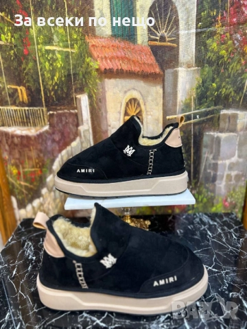 Amiri Дамски Черни Топли Зимни Боти Амири Код E963, снимка 3 - Дамски боти - 52059374