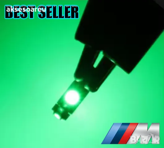 Супер ярка T5 Led крушка 3SMD 3030 светлина Лампа за арматурното табло на кола индикатор за табло, снимка 16 - Аксесоари и консумативи - 49881703