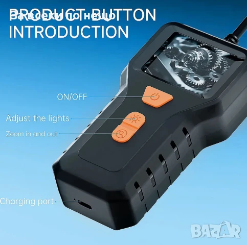 Индустриален водоустойчив HD ендоскоп 5м, снимка 3 - Други - 51108729