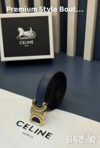 колан от естествена кожа в кутия celine, снимка 3 - Колани - 53619229