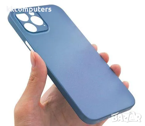 Калъф PVC Second Skin 0.18 / Син - прозрачен / за iPhone 15 Pro Max 6.7 Баркод : 3129849, снимка 3 - Калъфи, кейсове - 48170414