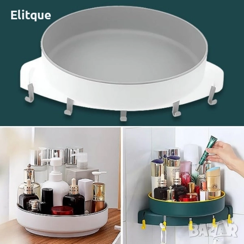 Въртяща се ъглова поставка за баня или кухня, снимка 4 - Други стоки за дома - 52927229