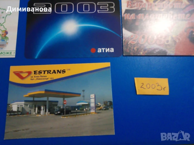 17 Малки календарчета от 2003 г. (1), снимка 3 - Колекции - 51302054