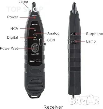NOYAFA NF-8209 Усъвършенстван мрежов кабелен тестер Многофункционален кабелен тракер с PoE, снимка 6 - Гедорета - 48787340
