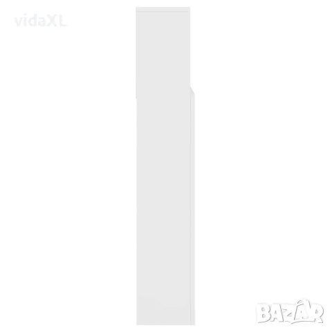 vidaXL Шкаф за табла, бял, 140x19x103,5 см, снимка 6 - Шкафове - 56147917