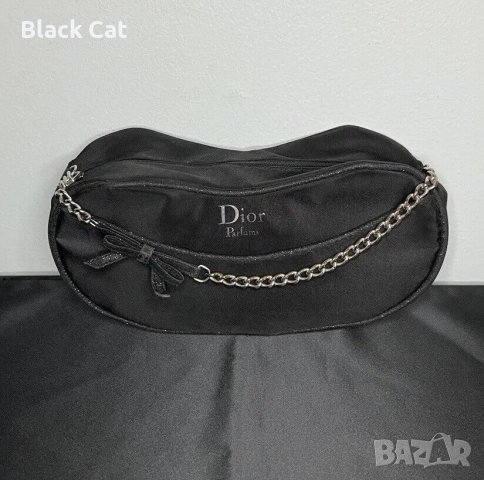 Нова вечерна / официална черна дамска чантичка Dior / Диор, чанта, клъч, бална, абитуриентска, бал, снимка 6 - Чанти - 41373682