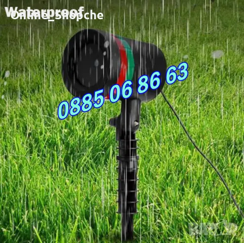 Коледен прожектор с червени и зелени светлини Laser Light, снимка 4 - Декорация за дома - 48094054