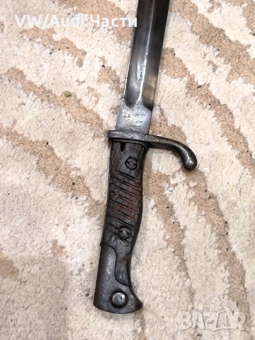Немски щик нож байонет Маузер SG98/05 рядък с изпилен трион, снимка 4 - Антикварни и старинни предмети - 53372571