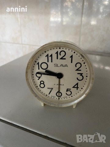  стар  будилник  работеш  СЛАВА    ДАМСКИ СЕЙКО И ДРУГ МАРКИ  , снимка 1