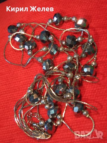 ШАРМАНТНО СРЕБРИСТО ВЕЧЕРНО ФЕШЪН АРТ КРИСТАЛНО КОЛИЕ 38644, снимка 2 - Колиета, медальони, синджири - 41648680