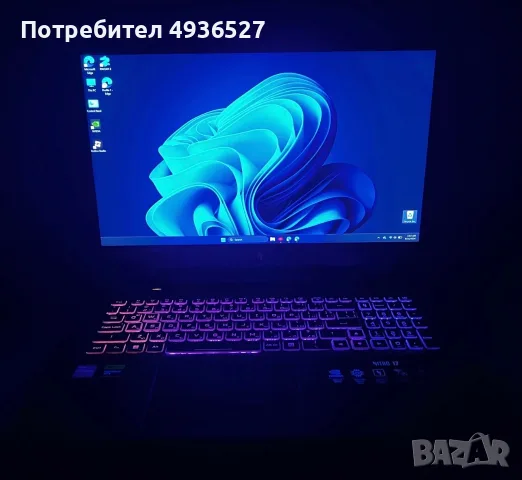 Acer Nitro 17 AN17-71 – i7-13700HX / RTX 4060 8GB / 16GB RAM / 1TB SSD / QHD 165Hz, снимка 4 - Лаптопи за игри - 55901843