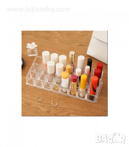 ПРОЗРАЧЕН НАСТОЛЕН ОРГАНАЙЗЕР ЗА ЧЕРВИЛА, ГЛАНЦОВЕ И ЛАКОВЕ - код 1785, снимка 5 - Други - 33981023