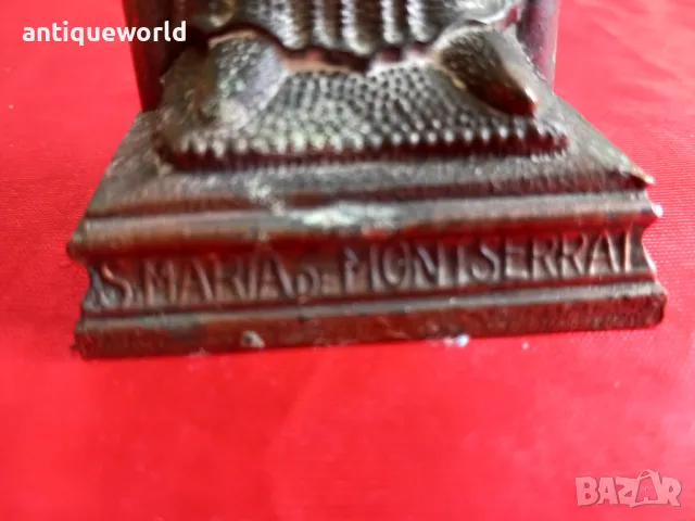 Стара Метална Фигура ,Статуетка Дева Мария, снимка 5 - Антикварни и старинни предмети - 49856235