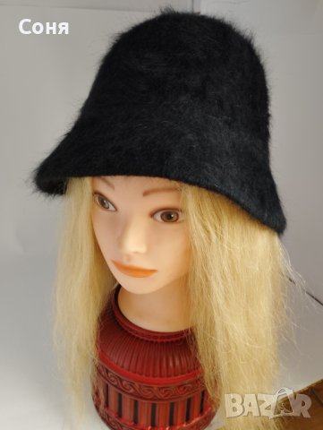 Дамска зимна шапка тип  идиотка, снимка 15 - Шапки - 42370514