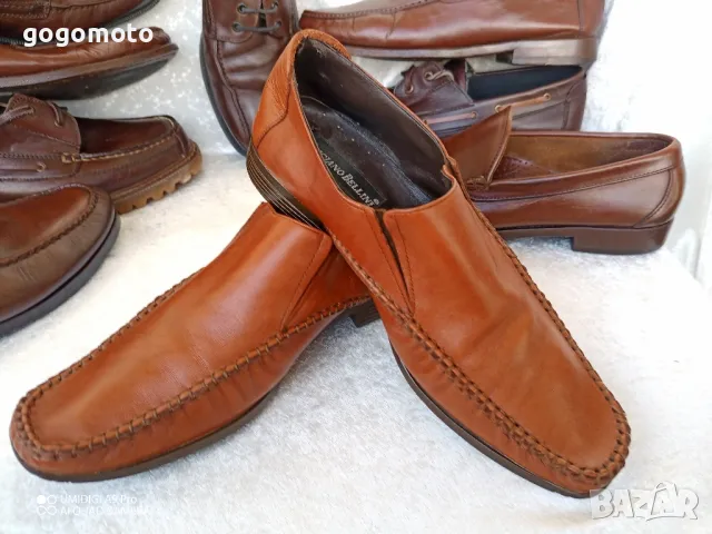 Мъжки мокасини КАТО НОВИ LUCIANO BELLINI® original, 💯 % естествена кожа, 42 - 43, снимка 11 - Мокасини - 49756446