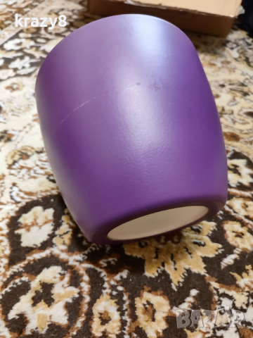 Керамична Кашпа Лилава, снимка 6 - Саксии и кашпи - 44768707