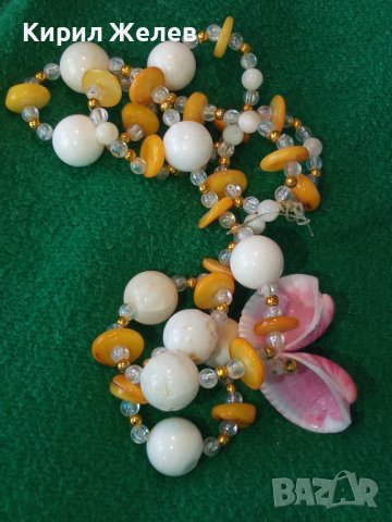 ФЕШЪН АРТ КОЛИЕ от НАТУРАЛНИ СКЪПОЦЕННИ КАМЪНИ МИДИ и МЪНИСТА РЪЧНА МАЙСТОРСКА ИЗРАБОТКА 6743, снимка 2 - Колиета, медальони, синджири - 35100768