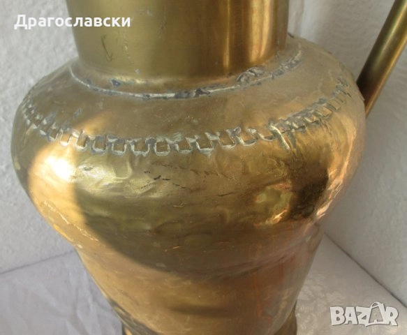 Съдове: стар метален съд, капак, чучур, ибрик месинг бронз, месинг, бакър, менче, гюм, снимка 16 - Антикварни и старинни предмети - 28878037