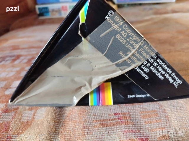 Пъзел Триъгълен "Mordillo Lámour dangereux” Heye 1974г. 1000 части, снимка 6 - Пъзели - 53695730