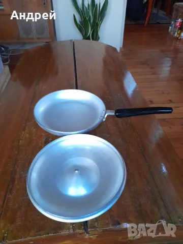 Стар алуминиев тиган #18, снимка 2 - Други ценни предмети - 48997107