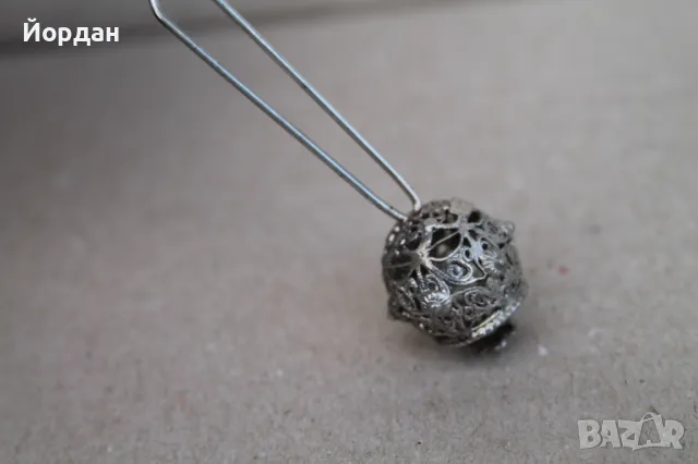 Сребърна игла ''забодка'', снимка 4 - Други ценни предмети - 48310342