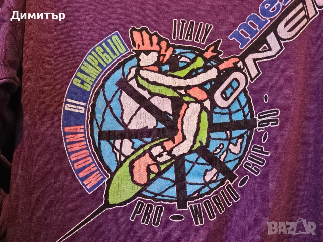 Блуза на O'neill Mentos World Cup 1990 Italy snowboard ski Large спорт ретро блуза , снимка 7 - Блузи - 53411144