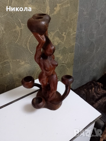 Дърворезба,,Нимфа", снимка 2 - Декорация за дома - 51368741