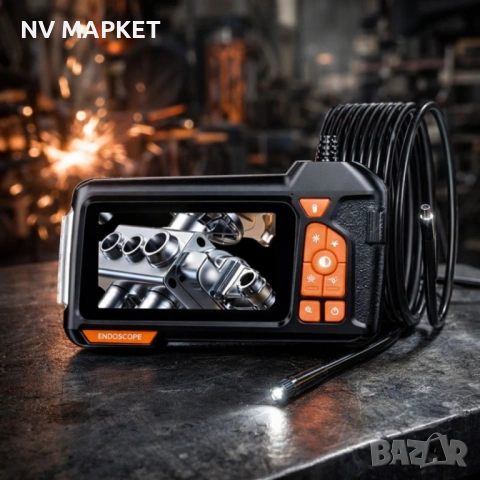 Ендоскоп портативен с висока резолюция FULL HD  + 4,3" дисплей + камера 8 мм + LED светлина, снимка 7 - Друга електроника - 53861209