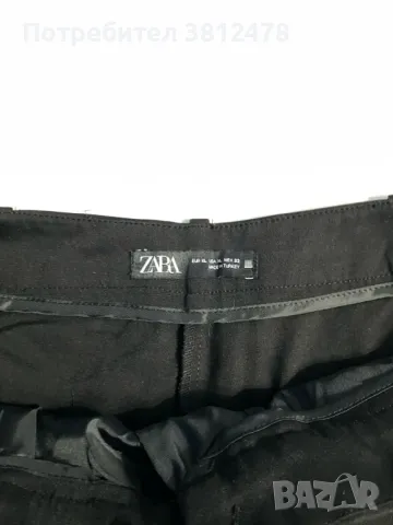 ZARA Дамски къси елегантни черни панталони, снимка 2 - Къси панталони и бермуди - 48657296
