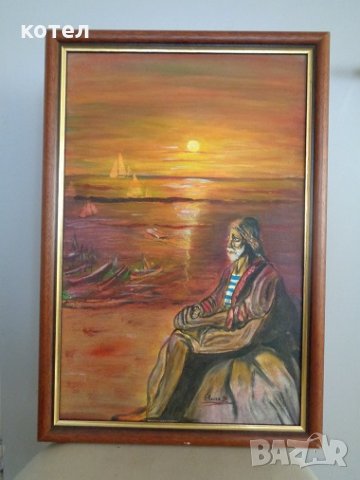 Продавам авторска картина  -Размисъл / Спомени  , снимка 3 - Картини - 34824446