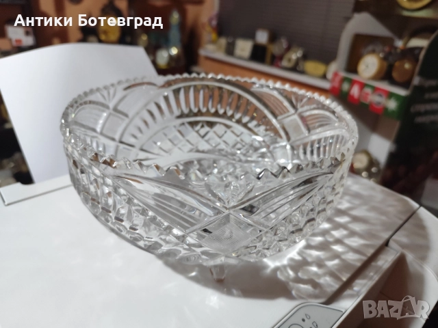 Кристална фруктиера , снимка 5 - Антикварни и старинни предмети - 52323835