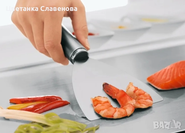 Шпатула/Обръщач за скара ,барбекю Rösle 25063, неръждаема стомана, 29x10x2,5 см, снимка 2 - Други стоки за дома - 52402150