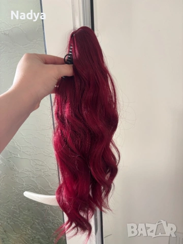 Опашка за коса с шнола, снимка 2 - Аксесоари за коса - 53605656