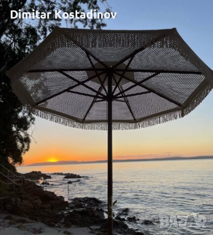 Плетен чадър за градина , плаж , ресторант или бийч бар в Градински мебели,  декорация в гр. Поморие - ID38627131 — Bazar.bg