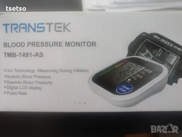 Transtek Blood Pressure Monitor, модел TMB-1491-AS, снимка 2 - Уреди за диагностика - 56134024