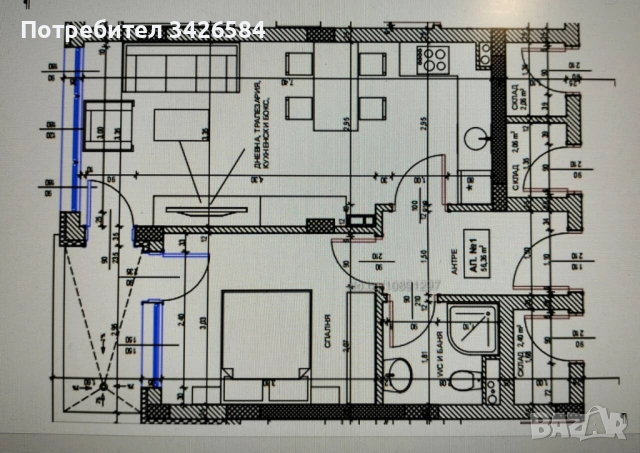 Двустаен апартамент в нова жилищна сграда - Поморие, Стария град