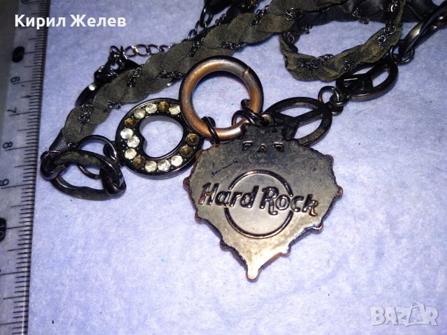 HARD ROCK Марково ЕМАЙЛИРАНО КРИСТАЛНО БЕЛ ЕПОК СТИЛ АРТ КОЛИЕ от МАТИРАНА БЛАГОРОДНА СТОМАНА 38715, снимка 4 - Колиета, медальони, синджири - 41761968