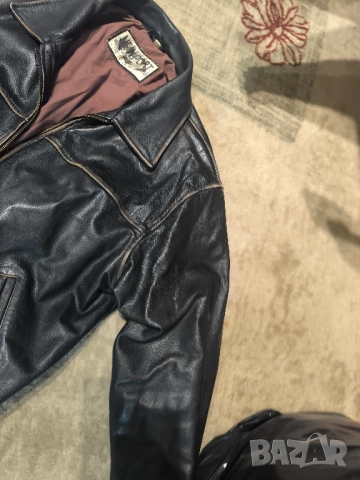 кожено яке телешки бокс ХЛ, снимка 3 - Якета - 52430130