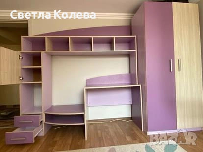 Секция, бюро, гардероб , снимка 6 - Секции и витрини - 51780422