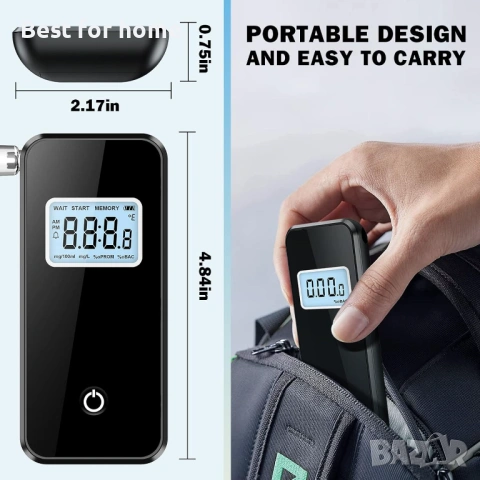 Алкохолен тестер, професионален дрегер с LCD екран, снимка 5 - Друга електроника - 53760532