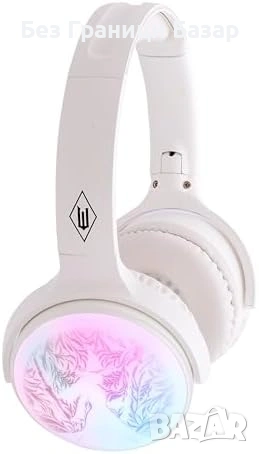 Нови детски 2 в 1 Bluetooth/Жични Слушалки с Микрофон MicroSD 10м Обхват LED
