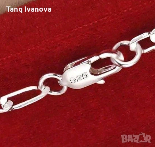 НАМАЛЕНИЕ💥 Дамски сребърен синджир, снимка 3 - Колиета, медальони, синджири - 52777516