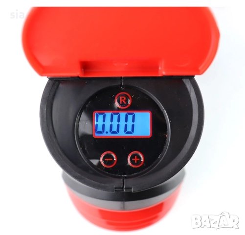 Компресор за автомобил с цифров манометър и LED светлина 12V ACOMP-16, снимка 5 - Аксесоари и консумативи - 52373875